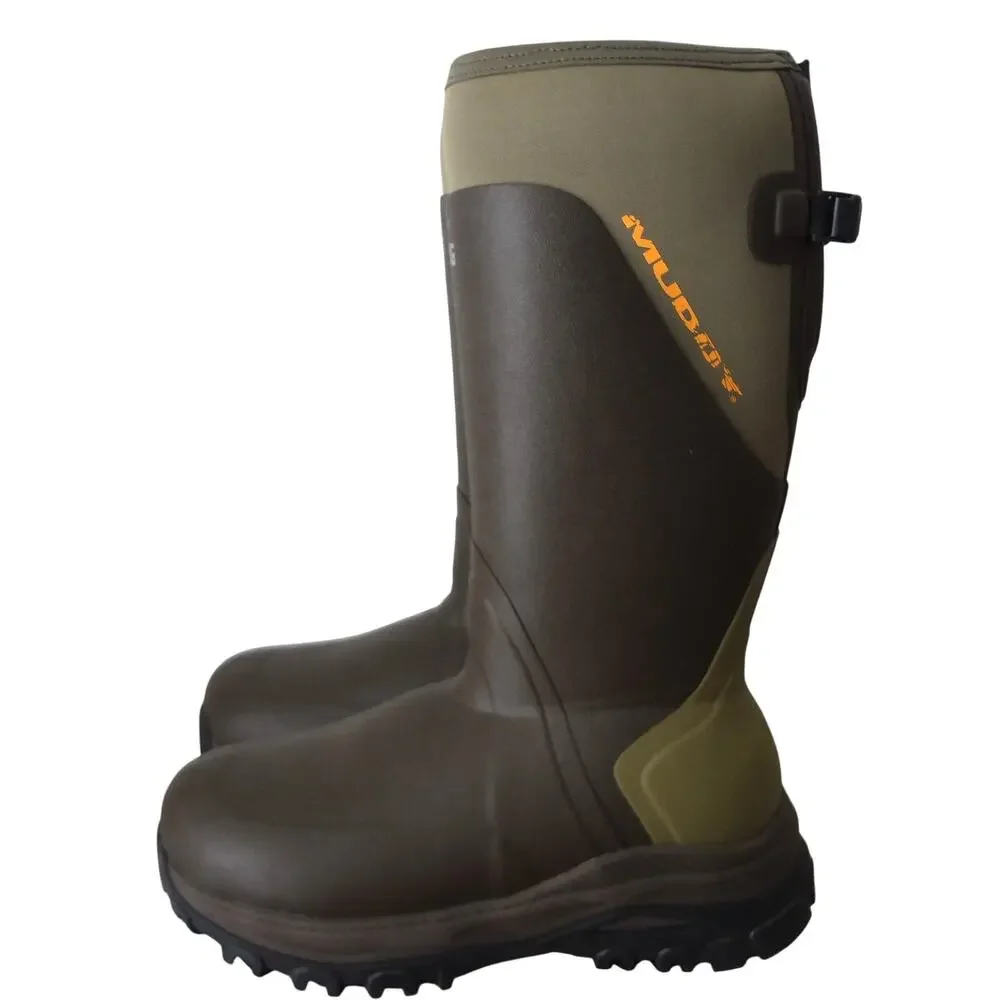 NEW Muddy DV8 Mens 10 17 1600 Insulated Boot Clay Waterproof Rubber Hunting